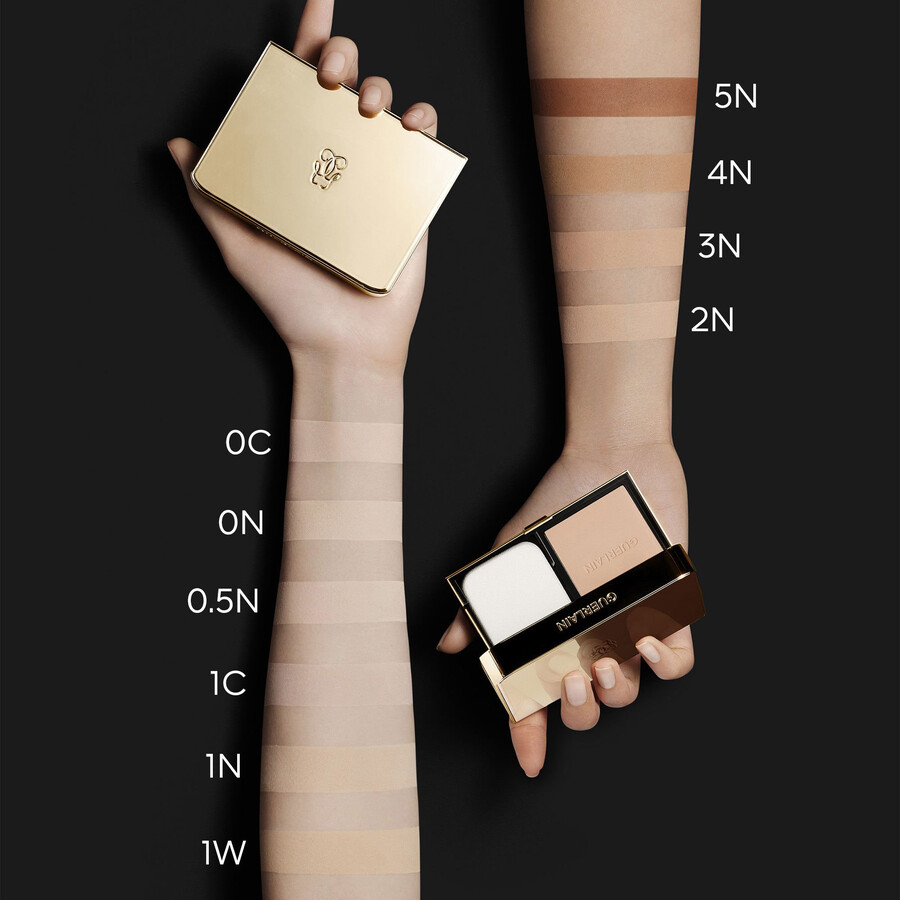 parure gold skin control ⋅ fondotinta compatto opaco high perfection - ricarica ⋅ guerlain