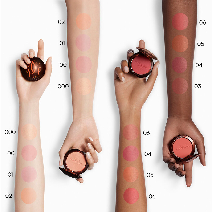 terracotta blush ⋅ the healthy glow powder blush - 90 ingredienti di derivazione naturale ⋅ guerlain